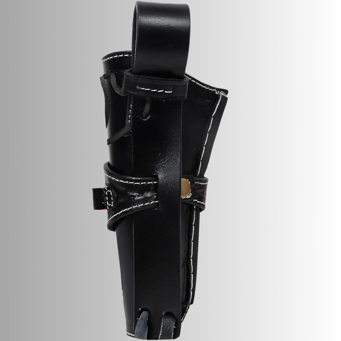 Leather Pistol Holster with Ammo Loops
