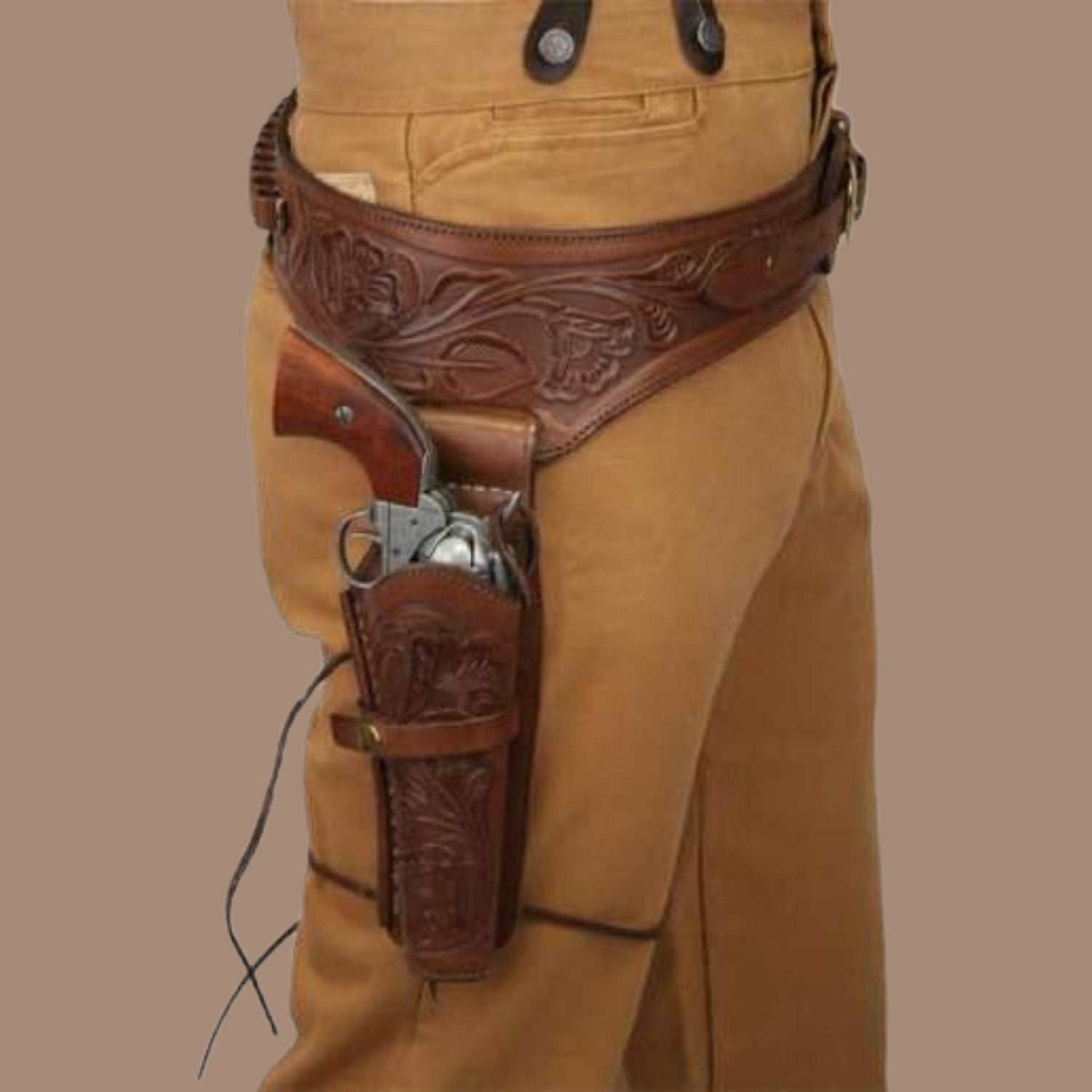 Adjustable Leather Gun Belts