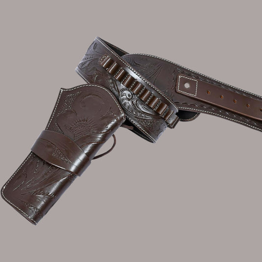 Western Fast Draw Holster Belt – Fits Ruger, Colt, Uberti Pistols